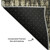 8' Black And Beige Moroccan Washable Round Rug With UV Protection
