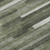 8' Olive Green Ivory And Gray Striped Washable Round Rug With UV Protection