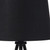 20" Gold Tripod Table Lamp With Black Empire Shade