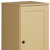 17" Yellow Solid Wood Free Standing Single Door Linen Cabinet