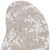 8' X 11' Gray And White Oriental Washable Area Rug With UV Protection