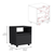 21" Black Wood One Drawer Nightstand