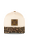 Upcycled 3 Tone Leopard Print and Ivory Cap
