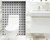 8" X 8" Black and White Gerber Peel and Stick Removable Tiles - 808230082854