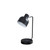 15" Black Metal Desk USB Table Lamp With Black Shade - 606114071297