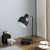 15" Black Metal Desk USB Table Lamp With Black Shade - 606114071297