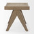 22" Brown Solid Wood Bench