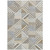 8' X 10' Ivory Gray And Brown Patchwork Washable Indoor Outdoor Area Rug