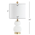 20" Gold Globe Globe Lamp With Drum Shade