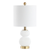 20" Gold Globe Globe Lamp With Drum Shade