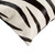 Homeroots 18 X 18 X 5 Inches Zebra Black on Off White Cowhide Pillow