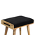 20" Brown Velvet Round Footstool