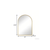 30" Gold Aluminum Arch Framed Accent Mirror