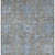 3' X 5' Gray And Blue Floral Washable Area Rug With UV Protection