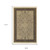 7' X 10' Ivory And Dark Blue Medallion Area Rug With Fringe
