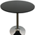 Wood and Metal Pedestal Base Round Top Dining Table