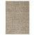 3' X 5' Beige And Gray Striped Area Rug With Fringe