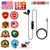 Microphone 2 Pc Professional Lavalier Mic Wearable Omnidirectional 3.5mm Body Lapel Mics