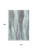 10' X 14' Teal Plum And Ivory Abstract Washable Area Rug With UV Protection