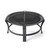 Black Steel Round Wood Burning Fire Pit - 606114038283
