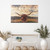 Homeroots Home Decor Longhorn Cow in Field Wood Plank Wall Art, 24 Inches Height