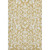 10' X 14' Gold And Ivory Floral Washable Area Rug With UV Protection