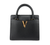 Versace Virtus Leather Top Handle Satchel Bag