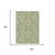 10' X 14' Green And Fern Green Geometric Washable Indoor Outdoor Area Rug