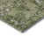 3' X 5' Olive Green And Ivory Abstract Washable Area Rug With UV Protection