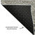 9' X 12' Charcoal And Ivory Abstract Washable Area Rug With UV Protection