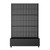 73" X 47" Black Striped Galvanized Metal Rectangular Planter Box