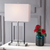 26" Clear Novelty Table Lamp With Drum Shade