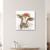20" Watercolor Floral Cow Canvas Wall Art - 808230014862
