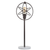 27" White Novelty Table Lamp With Globe Shade