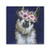 20" Watercolor Flower Llama Canvas Wall Art - 808230014893