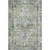 9' X 12' Artichoke Green Charcoal And Ivory Oriental Washable Area Rug With UV Protection