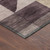 8' Plum And Wheat Round Geometric Washable Indoor Outdoor Area Rug