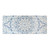Homeroots Home Decor Shades of Blue Ornate Floral Wood Plank Wall Art, 19 x 45 Inches