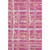 8' X 10' Blush Ivory And Orange Striped Washable Area Rug With UV Protection