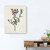 Singular Red Blossom Branch Unframed Print Wall Art