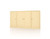 65" Yellow Solid Wood Two Drawer Sideboard With Four Doors