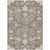 5' X 8' Taupe And Ivory Oriental Washable Indoor Outdoor Area Rug