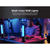 2-in-1 LED BT Stereo Speaker System with RGB Lighting Effects