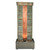 48" Gray Stone LED lights Garden Art