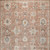 7' X 10' Red Floral Distressed Area Rug