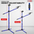 Mic Stand 4 Pcs Floor Height Adjustable Tripod Microphone Stands