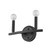 Homeroots Lighting Two Light Matte Black Wall Sconce