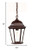 Homeroots Lighting Dark Brown Domed Glass Lantern Hanging Light