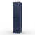 17" Navy Blue Solid Wood Free Standing Double Door Linen Cabinet