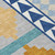 8' X 10' Navy Blue And Sky Blue Southwestern Washable Indoor Outdoor Area Rug